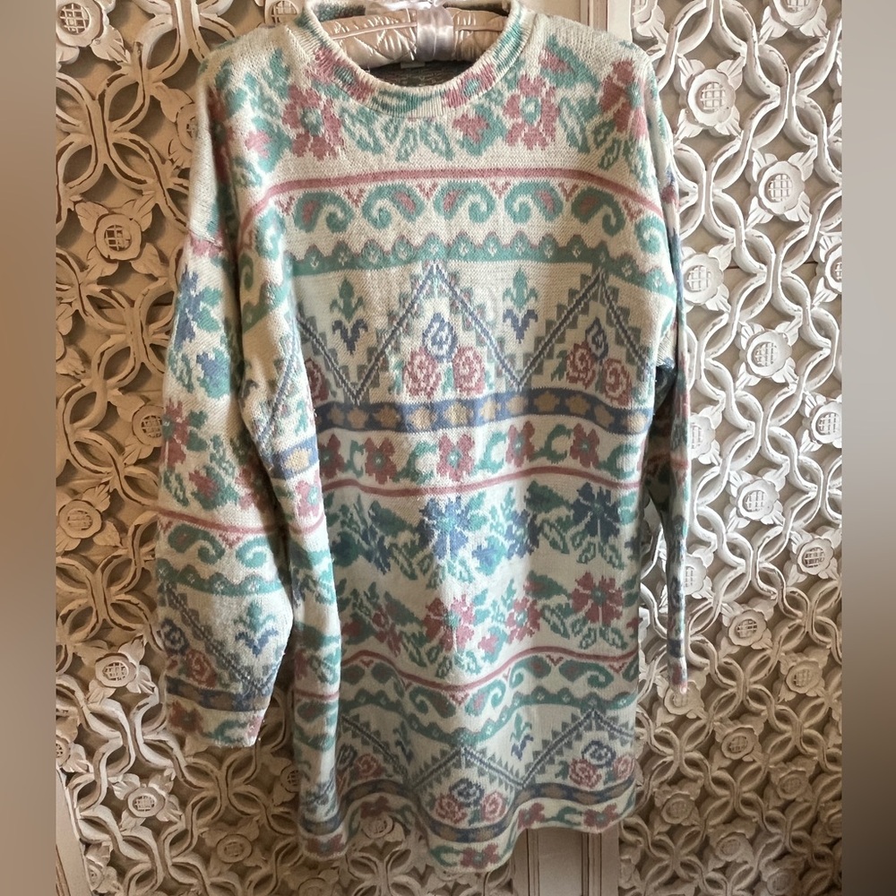 Patterned Multicolor Sweater